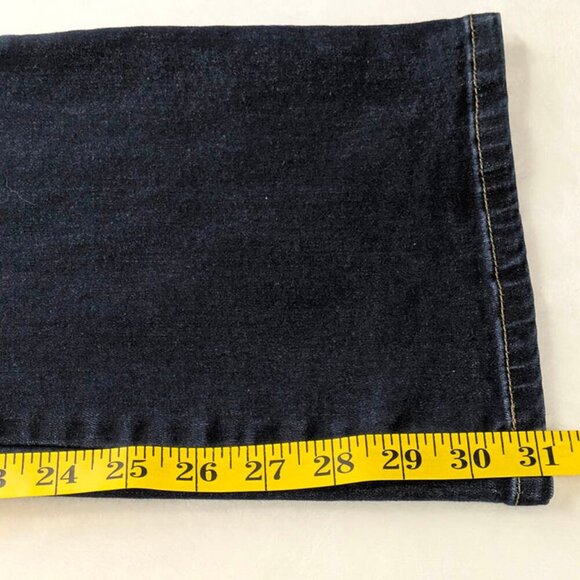 St John's Bay Jeans Womens 12 Boot Cut Blue Denim Mid Rise Stretch Medium Wash - Picture 7 of 13